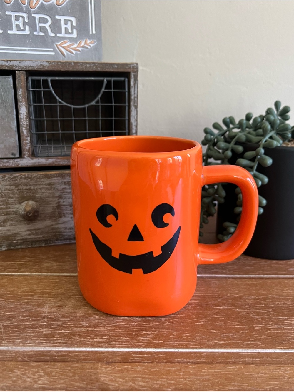 New Rae Dunn Jack O Lantern Ceramic Mug